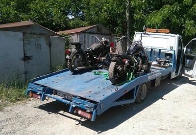 Перевозка мототехники на платформе